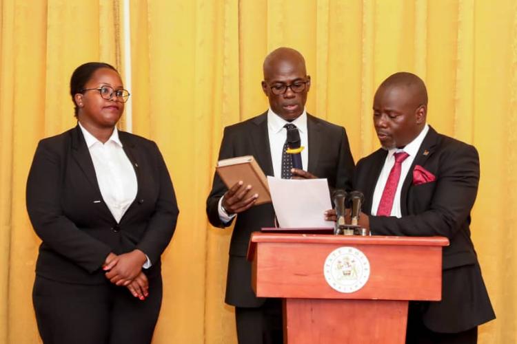 The newly appointed Deputy Chief Justice takes Oath of Office
