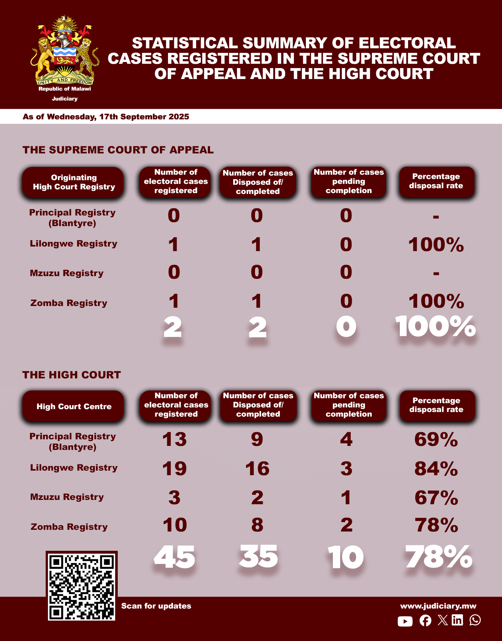 Elections Statistics 2025