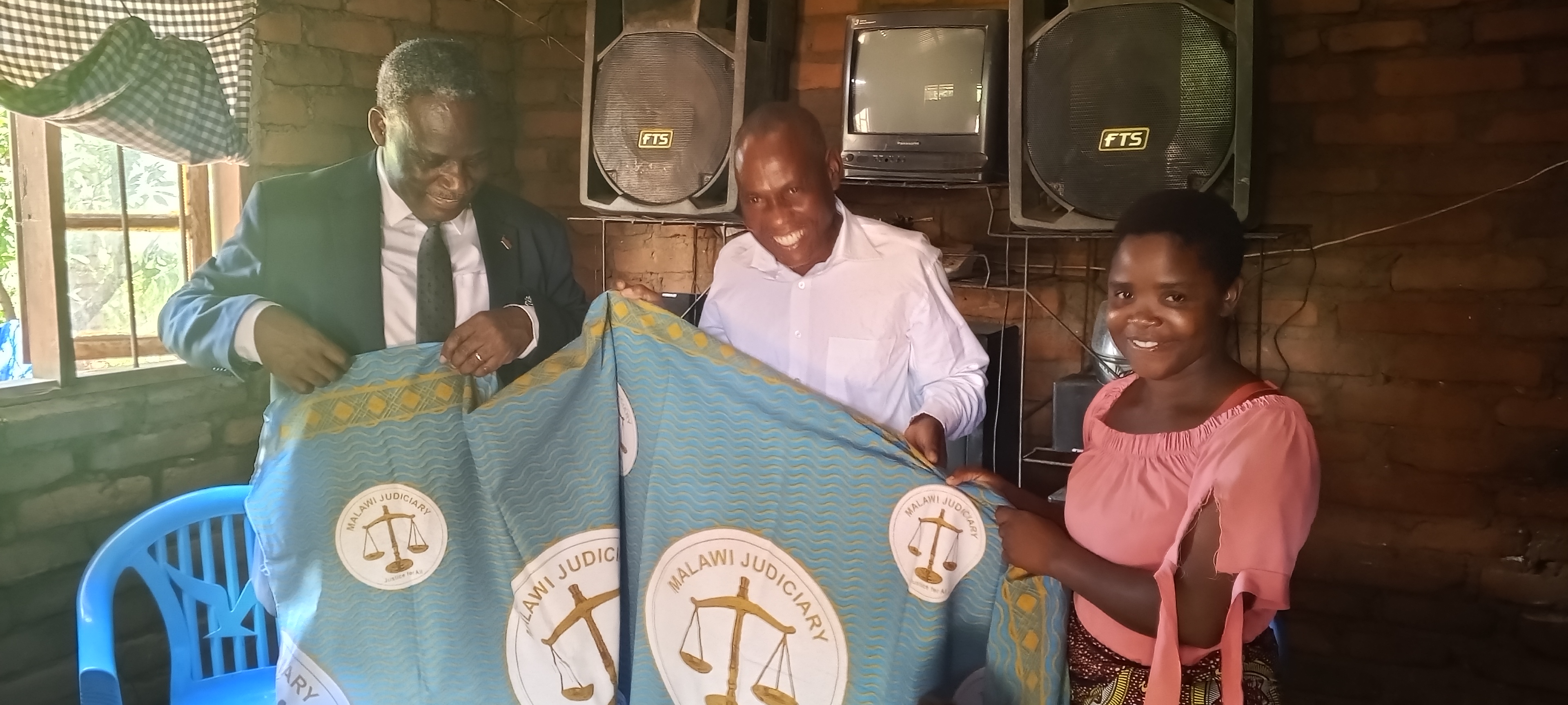 The Honourable the Chief Justice with Mr Chimtendere - retired Court Marshall