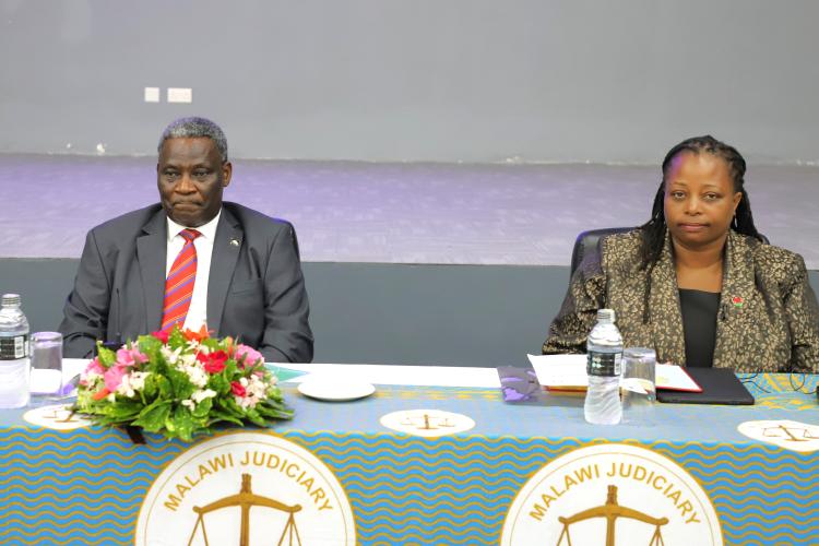 The Honourable the Chief Justice and NAC CEO, Dr Matanje