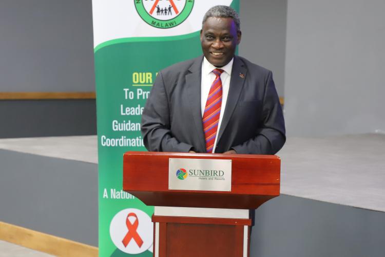 Honourable Chief Justice Mzikamanda, SC, delivering his speech during the opening session