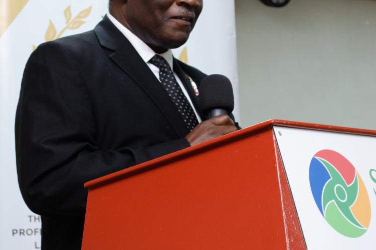 The Honourable the Chief Justice delivering his opening speech